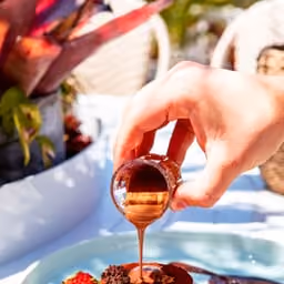 Dorayaki con cioccolato e gelato