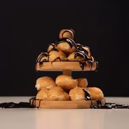 Profiteroles con cioccolato