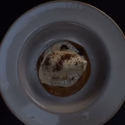 Tartufo di gelato al cioccolato