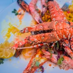 Gamberi e aragosta con limone