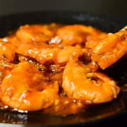 Gamberi piccanti con salsa